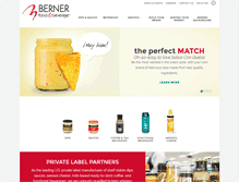 Tablet Screenshot of bernerfoodandbeverage.com